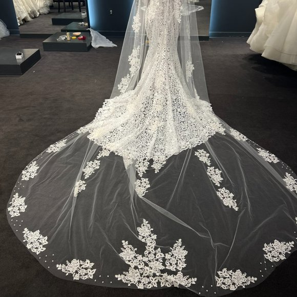 Custom-made handcrafted cathedral veil! - Picture 11 of 16